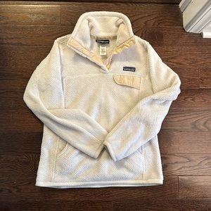 XS Cream Patagonia Re-Tool Snap-T Fleece Pullover - Women's